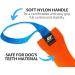 Robust Bull Fit Dog Toy 30cm - Handmade High-Quality Cotton Nylon for K9 Training & Tug-of-War - Ideal for Dogs (Orange) - Buy Online on GoSupps.com