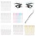 JeryWe 6 Sheets Face Jewels Stick on Eye Gems Rhinestone Stickers for Makeup Faux Nose Stud Crystals Face Pearls for Eyes Self Adhesive DIY Face Body Gems Jewelry for Women White CZ & Gold&Colorful
