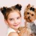 2Pcs Black Ribbon Hair Bow Clips for Girls & Women | 3 inch Ponytail Holder with Duckbill Clip - Buy Online on GoSupps.com