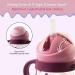 Baby Straw Sippy Cup 6+ Months | Weighted Straw, Non-Spill & Leak-Proof | 260ml BPA-Free Toddler Cup with Handles - Buy Online on GoSupps.com
