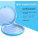 Dnom Bite Can - Premium Denture Container & Prosthesis Box with Silicone Mat - Light Blue - Buy Online on GoSupps.com