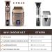 Ufree Professional Hair Clippers Set - T Blade Trimmers for Men - Cordless Barber Pro Liners Clipper Electric Razor - 4 Guards, 2 Foil Head Bronze - Buy Online on GoSupps.com