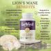 EarthFirst Organic Lion s Mane Regenerative Organic Certified Mushroom Capsules for Focus Memory & Nerve Support Cognitive Clarity and Natural Energy 90 Vegan Tablets - Buy Online on GoSupps.com