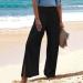 KICILVS Wide Leg Linen Pants for Women - Black XX-Large - Buy Online on GoSupps.com
