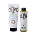 KORRES Olive Sea Salt Body Care Value Set - Vegan Gift for Men & Women | Shower Gel & Body Milk with Extra Virgin Olive Oil - 450 ml - Buy Online on GoSupps.com