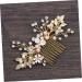 Didiseaon Tiara Pearl Hair Comb Crystal Headpiece Bridal Headwear Rhinestone Comb Flower Hair Jewelry Bride Flowers Hair Accessories - Buy Online on GoSupps.com
