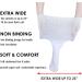CIRZUEX Extra Wide Diabetic Socks for Swollen Feet | Bariatric, Neuropathy, Medical Cast Sock | Non-Binding White Socks - Women Men (W/CALF01) - Buy Online on GoSupps.com
