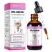 Liquid Collagen for Cats - Shiny Coat & Healthy Skin Joint & Digestive Support - Salmon Flavor 60ml