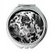 Mirror makeup mirror Dalmatians Dog Animal Head Animal Portrait pocket mirror portable mirror