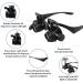 Portable LED Head-Mounted Magnifier 2.5X 4X 6X 8X10X 15X 20X 25X 8 Interchangeable Lens Eyes ES with Lights Watch Repair Full of Stars - Buy Online on GoSupps.com