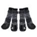 Dog Socks Anti-Slip Dog Boots with Straps Traction Control, Paw Protection Sets for Indoor Hardwood Floors & Outdoor, Fits Small Medium Large Dogs X-Large(Pair of 2) Grey