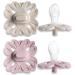 Mamillu Flurry Baby Pacifier Set - BPA-Free Medical Silicone Size 2 (6-18 Months) Vanilla Cream/Rose Blush Made in EU - 2 Pieces - Buy Online on GoSupps.com