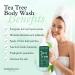 HerbOrganic Tea Tree Body Wash - 400ml | Anti-Bacterial & Anti-Fungal Shower Gel | Vegan Formula for Odor & Foot Cleansing - Buy Online on GoSupps.com