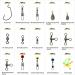 160pcs Fishing Accessories Kit with Tackle Box - Swivels, Snaps, Sinker Weights, Beads, Hooks - Buy Online on GoSupps.com