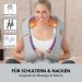 Vitalmaxx Shiatsu Neck Massage Device - 3-in-1 Kneading Vibration & Heat Therapy for Neck Shoulders Back & Legs | 4 Rotating Massage Balls | Gray/Lilac - Buy Online on GoSupps.com