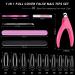 Clear Coffin Nail Tips Set - 500pcs Full Cover Press On Nails with Glue, Clipper, and Tools for Gel Nail Art - Buy Online on GoSupps.com