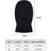 SATINIOR 2-Hole Full Face Cover Knitted Balaclava for Winter Sports - Pure Black Medium - Buy Online on GoSupps.com