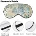 Floral Sleep Mask for Men and Women - Adjustable Strap, Blocks Light for Night Travel and Nap - Buy Online on GoSupps.com