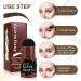 Ahu Eyebrow Stamp Stencil Kit - Long Lasting & Waterproof - Perfect Brow Shaping with 10 Reusable Stencils & 2 Spiral Brushes - Dark Brown for Women & Girls - Buy Online on GoSupps.com