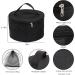 Wig Travel Case - Foldable Round Wig Box | Lightweight & Durable Makeup Bag for Men & Women - Black - Buy Online on GoSupps.com