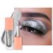 Oulac glitter eyes shadow liquid metallic liquid silver-eyelid shadow liquid eyeliner |Glitzer finish smooth shimmer eyes make-up |Vegan & Cruelty-Free 5.4g (13) (13) Bling Silver