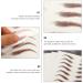 Mobestech 4 Sheets Eyebrow Stickers 6D Hair-like Eyebrow Stickers Imitation Eyebrow Tattoos False Eyebrow Tattoos (Brown) - Buy Online on GoSupps.com