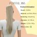 CAISHA 22 Synthetic Hair Ponytail Extension Natural Blonde with Highlights #16H613 PH528 - Buy Online on GoSupps.com