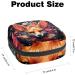 Sanitary Napkin & Menstrual Cup Storage Bag - Floral Fox Design | Women's Period Pads Holder - Buy Online on GoSupps.com