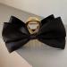 Bow Clips for Women - Satin Hairclips | Nonslip Claw Clip Big Bow Hair Barrette Hair Dress Up Accessories for Birthday Show Black - Buy Online on GoSupps.com