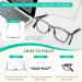 Folding Photochromic Progressive Reading Glasses for Men - Blue Light Blocking & Compact Design with Soft Case | 2.0x Magnification - Buy Online on GoSupps.com