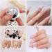 3D Nail Charms 2 Boxes Multi-Shape Black White Aurora Bows Heart Nail Art Charms Nail Pearls Bowknot Stars Shell Nail Rhinestones Gems for Nail Art Decoration DIY Crafts (E) - Buy Online on GoSupps.com