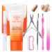 Modelones Cuticle Remover Kit - Cuticle Remover Cream & Cuticle Oil Cuticle Care Kit w/Cuticle Trimmer Cuticle Pusher & Cuticle Nipper for DIY Nail Manicure Removedor de Cuticula for Nail Care 7 Piece Set