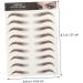 Mikinona 9 Sheets Waterproof Eyebrow Stickers Eyebrow Stickers Waterproof Brown False Eyebrows Cosmetics Hair 21x14.7cm Brown - Buy Online on GoSupps.com
