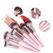 Professional 18-Piece Makeup Brush Set - Premium Synthetic Kabuki Brushes with Bag | Pink Gold Makeup Brush Kit for Foundation Blush & Eyeshadow - Buy Online on GoSupps.com