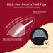 Rosalind Almond Shape Gel Nail Tips - 264PCs Full Cover Soft Gel False Nails | Pre-Buff Acrylic Tips in 12 Sizes - Perfect for DIY Nail Art - Buy Online on GoSupps.com