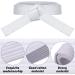 4 Piece White Taekwondo Belt Set - Universal Fit Rank Belt for Martial Arts Uniforms - Buy Online on GoSupps.com