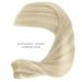 45cm 90g Ashblond Highlights Platinum Blonde Real Hair Extensions - Sew-In Hair Extensions for Breathtaking Volume - Buy Online on GoSupps.com