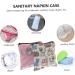 Buy Cabilock Storage Bag for Women's Bandages - Stylish Outdoor Hygiene Pocket Wallet 13x13cm Korean Design - Buy Online on GoSupps.com