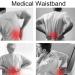 NEZIH Large Back Support Belt - 4 Support Bars for Therapeutic Lower Back Relief | International Shipping - Buy Online on GoSupps.com