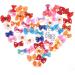 Carykon Pet Hair Bows for Yorkies - 50 Assorted Colors with Elastic Bands | Perfect for Small Dogs - Buy Online on GoSupps.com