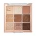 Dasique Shadow Palette 01 Sugar Brownie I Cruelty-Free I 9 Blendable Shades in Smooth Matte and Shimmer Finishes with Gorgeous Pearls