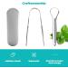 Stainless Steel Tongue Scraper & Cleaner - 2 Pack | Fresh Breath & Oral Hygiene | Metal Storage Case - Buy Online on GoSupps.com