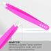 Professional Slanted Tweezer for Ingrown Hair - Stainless Steel Precision Tweezers for Men & Women - 1 Piece Pink - Buy Online on GoSupps.com