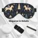 BREAUX House Deer Tree Christmas Print Double Sided Eye Mask | Blackout Sleep Mask for Women & Men - Perfect Gift for Holidays - Buy Online on GoSupps.com