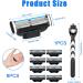 8Pcs Razor Blades Refills with 1 Handle Razors for Mach 3 Blades Replacement Blade with Double Lubrication Strip Compatible with Mach 3 Handles Shaving Manual Shaver Blade Men Father Boyfriend - Buy Online on GoSupps.com