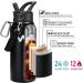 WEREWOLVES Insulated Water Bottle 32 oz - Stainless Steel with Paracord Handle, Straw & Spout Lid - Wide Mouth Reusable Vacuum Bottle for Adults - Black - Buy Online on GoSupps.com