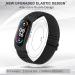 Enkic Elastic Bracelet for Xiaomi Mi Band 7/5 & Amazfit Band 5 - Adjustable Nylon Loop Sports Watch Band for Men & Women - Black & Gray - Buy Online on GoSupps.com