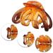YEEPSYS Hair Claw Clips - Large Grip Octopus Clip for Women and Girls - Strong Hold Hair Accessories (3 inch-4 pack Amber+ Black) - Buy Online on GoSupps.com