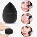 Make Up Sponge Set with Powder Puff Triangle 6 Pieces Makeup Sponges Beauty Sponge Black for Blending Liquid Foundation Powder Reusable Soft Powder Puff - Buy Online on GoSupps.com