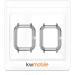 kwmobile 2-Pack Fitness Tracker Frame Compatible with Huami Amazfit GTS 2 Mini - Case Sport Tracker TPU Silicone Cover - Black/Transparent black / transparent - Buy Online on GoSupps.com
